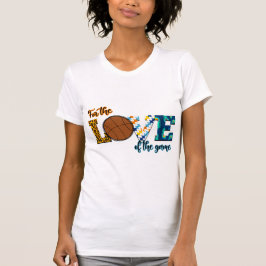 Camiseta Por El Amor Del Juego De Baloncesto Mamá Leopard