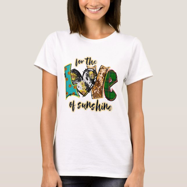 Camiseta Por el amor del sol  (Anverso)