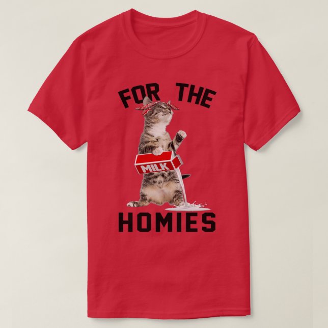 Camiseta por el gato de los homies (Diseño del anverso)