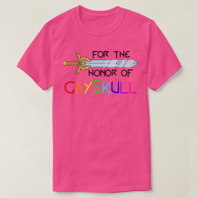 Camiseta Por el honor de Gayskull 2 (Diseño del anverso)