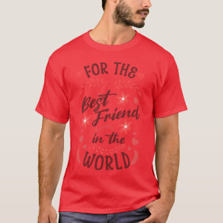 Camiseta Por el mejor amigo del chica floral mundial