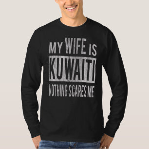 Camiseta Por el mejor esposo de la esposa kuwaití, esposa k