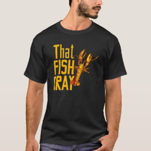 Camiseta por el pescado y marisco que pesca langosta