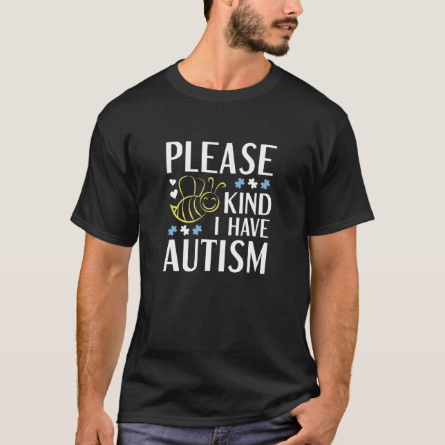 Camiseta Por Favor Amén Que Tengo Autismo (Anverso)