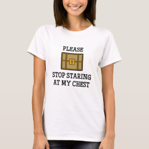 Camiseta Por Favor, Deja De Mirar Mi Pecho