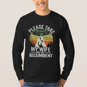 Camiseta Por Favor Llevar A Mi Esposa No Mi Ciclismo Recubi