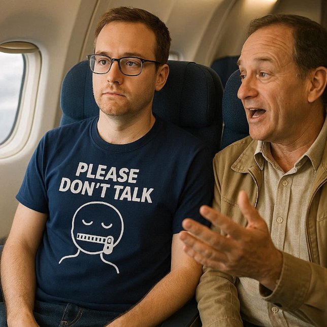 Camiseta Por favor no hables gracioso (Subido por el creador)