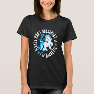 Camiseta Por favor, no lo recubran, soy diabético, diabetes