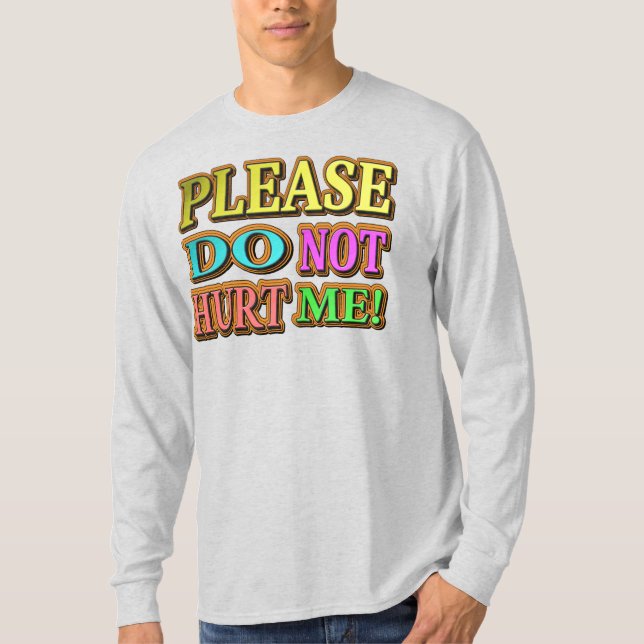 Camiseta "¡Por Favor, No Me Hagas!" Diseño Cuto. ¡Hazte con (Anverso)