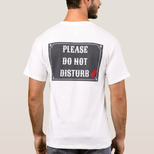 CAMISETA POR FAVOR, NO ME PERTURBA - RÓTULO DE NOTIFICACI