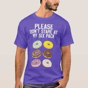 Camiseta Por Favor No Mirar Donuts Abs Six Pack Funny