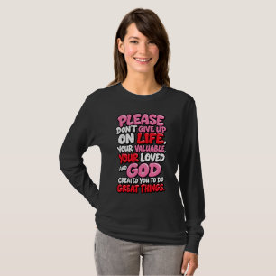 Camiseta Por favor no te rindas