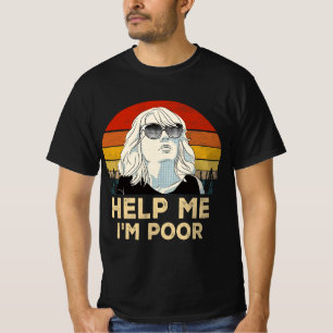 Camiseta Por favor, retro vintage me ayuda, soy pobre, grac