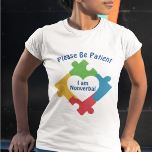 Camiseta Por Favor Sé Paciente Soy Mutismo No Verbal De Aut