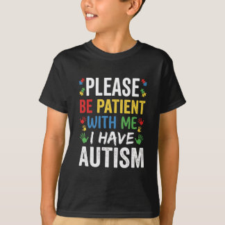 Camiseta Por Favor Sea Paciente Conmigo Apoyo Arcoíris Auti