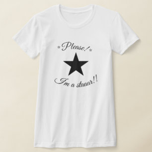 Camiseta Por favor, soy una estrella del eslogan Coquette T