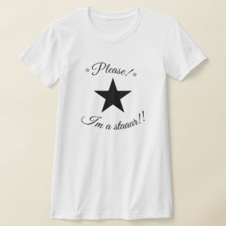 Camiseta Por favor, soy una estrella del eslogan Coquette T