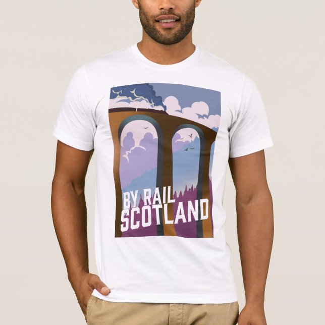 Camiseta Por Ferrocarril Escocia (Anverso)