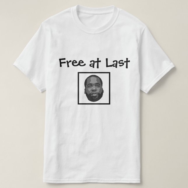 Camiseta Por fin libre - Kwame Kilpatrick (Diseño del anverso)