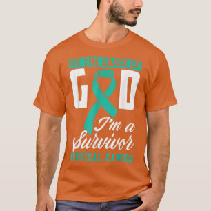 Camiseta Por Grace Dios Soy Sobreviviente De Cáncer Cervica
