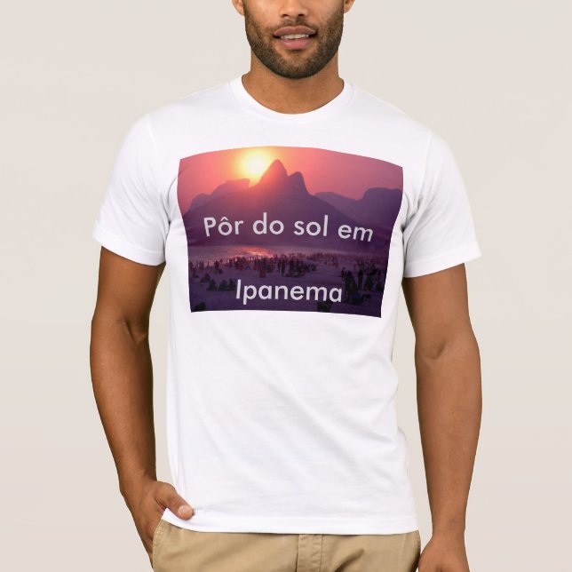 Camiseta Pôr hace em Ipanema del solenoide (Anverso)