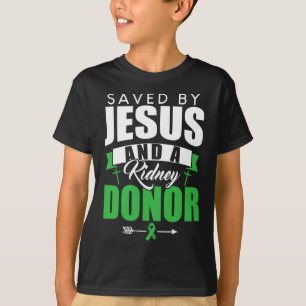 Camiseta Por Jesús Y Una Cita De Trasplante De Órganos Dona