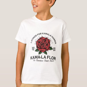 Camiseta Por Kamala Harris 2024 Vota Kama-la Flor Le Temeno