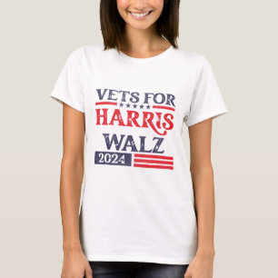 Camiseta Por Kamala Harris Tim Walz Veterans For Harris