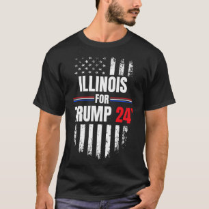 Camiseta Por la bandera estadounidense de Trump 2024