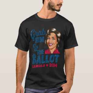 Camiseta Por La Cédula De Votación Kamala 2024 Funny Harris