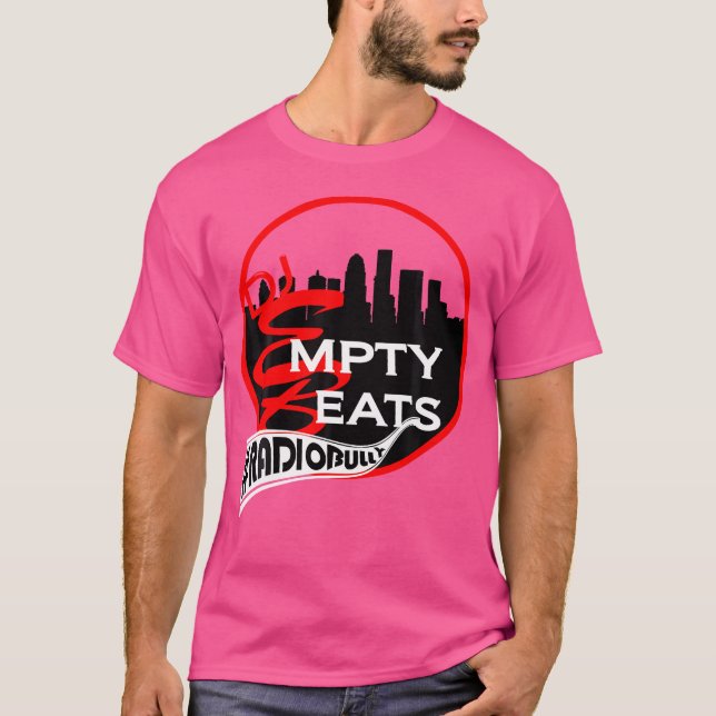 Camiseta Por la ciudad (Hip-Hop negro rojo) (Anverso)