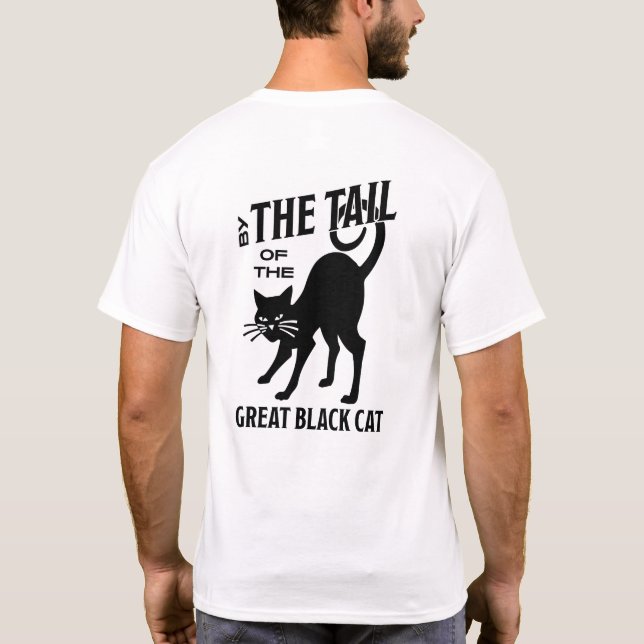 Camiseta "Por la cola del gran gato negro" (Reverso)
