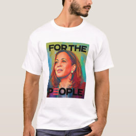 Camiseta Por La Gente Retro Kamala Niña De Gato