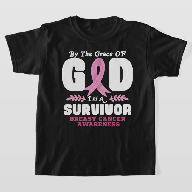 Camiseta Por La Gracia Dios Soy Un Sobreviviente De Cáncer  (Distribución)