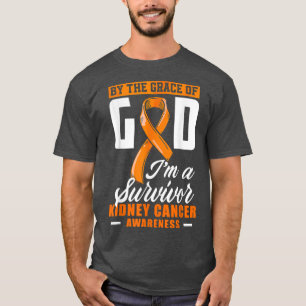Camiseta Por la gracia Dios, soy un sobreviviente de cáncer