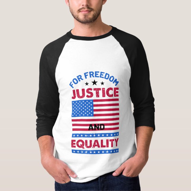 Camiseta Por la libertad, la justicia y la igualdad (Anverso)