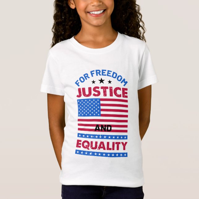 Camiseta Por la libertad, la justicia y la igualdad (Anverso)