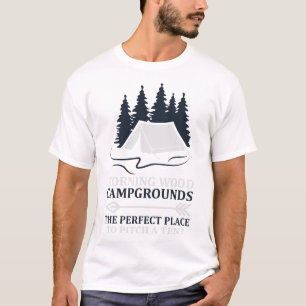 Camiseta Por La Mañana, El Campamento De Madera Es Perfecto