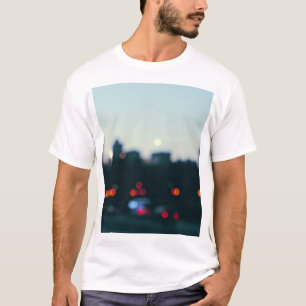Camiseta Por la noche Varsovia: Silhouette de cristales bor