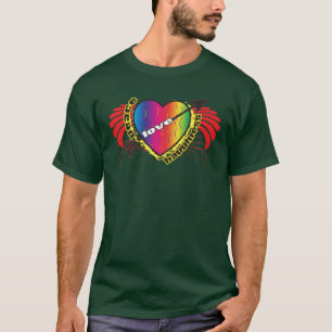 Camiseta Por la paz el amor y la felicidad