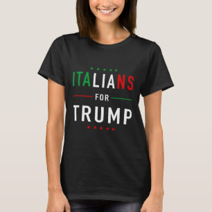 Camiseta Por los partidarios de Trump Tee Pro Trump Italian