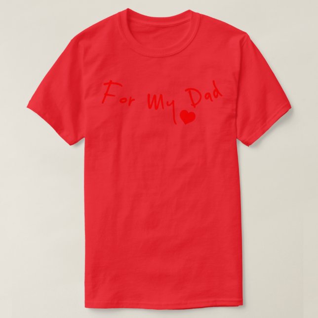 Camiseta Por mi papá (Diseño del anverso)