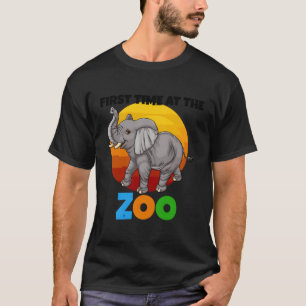 Camiseta Por Primera Vez En Zoo Elephant Animal Wild