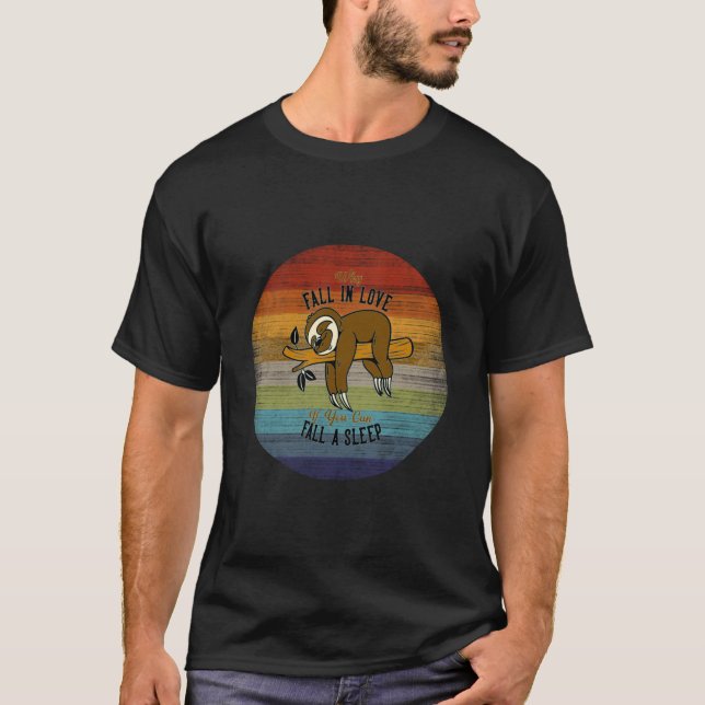 Camiseta Por qué caer en el amor Sloth (Anverso)