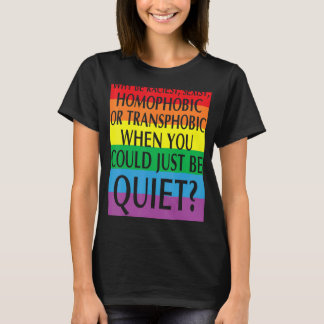 Camiseta ¿por qué callar el racismo al sexismo?