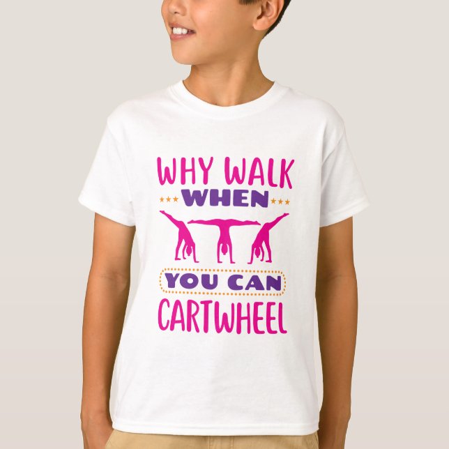 Camiseta ¿Por qué caminar cuando se puede montar el volante (Anverso)