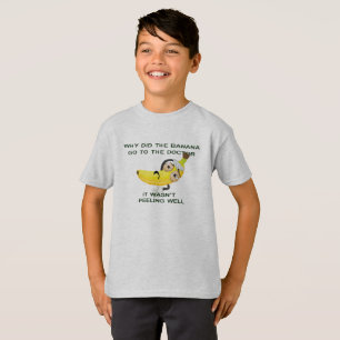 Camiseta ¿Por qué el plátano va a un médica médico chi