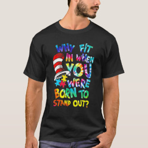 Camiseta Por Qué Encajar Conciencia Del Autismo Doctor Prof