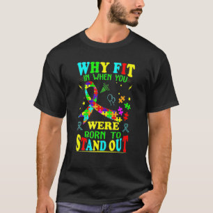 Camiseta Por Qué Encajar Conciencia Del Autismo doctor Prof