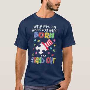 Camiseta Por qué encajar en rompecabezas de cumpleaños de p